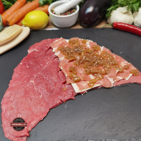 Cachopo de morcilla, cebolla caramelizada y jamón - Imagen 5